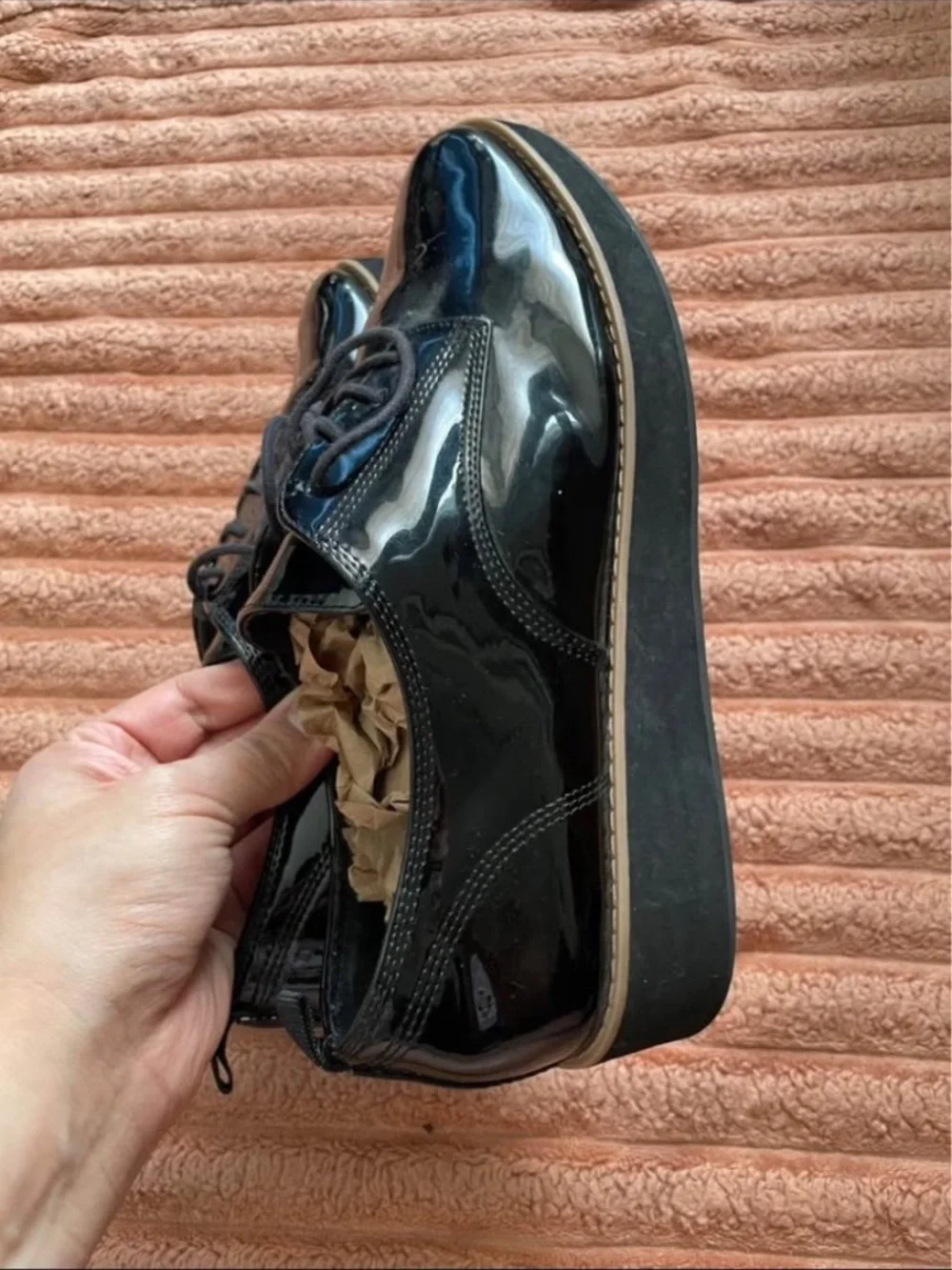 Mix No. 6 Men’s Black Patent Derby Oxfords